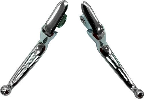 HARDDRIVE Slotted Lever Set Chrome Softail 15-24 Cable 053574