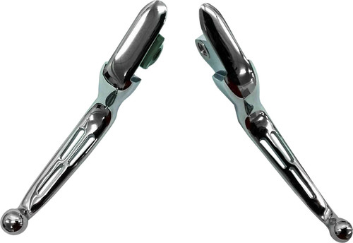HARDDRIVE Slotted Lever Set Chrome Softail 15-24 Cable 053574