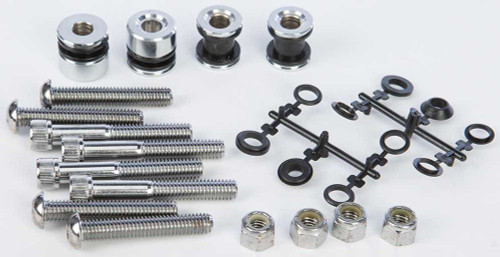 HARDDRIVE Docking Hardware Kit Chrome Softail 84-99 Exc Flsts 086095