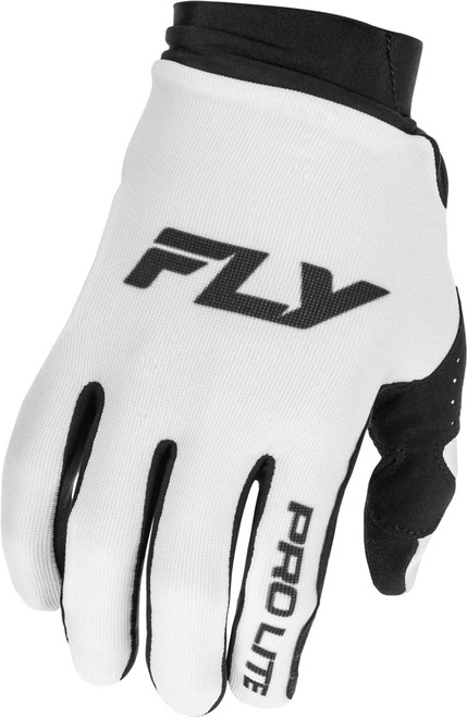 FLY RACING Pro Lite Gloves White/Black Md 379-045M