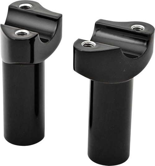HARDDRIVE H-Bar Risers 3.5" Straight Black 04-572