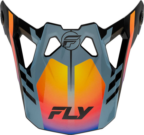 FLY RACING Formula Cp Krypton Visor Grey/Black/Electric Fade M-2X 73-0047