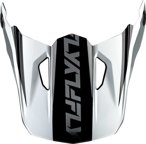 FLY RACING Kinetic Crest Helmet Visor Black/White/Grey Md/Lg 73-8674VM