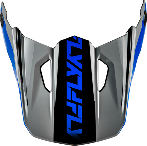 FLY RACING Kinetic Crest Helmet Visor Grey/Black/Blue Md/Lg 73-8676VM