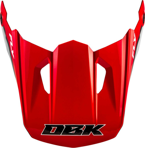 FLY RACING Kinetic Dbk Helmet Visor Red/Black/Grey Xl/2X 73-8678VX