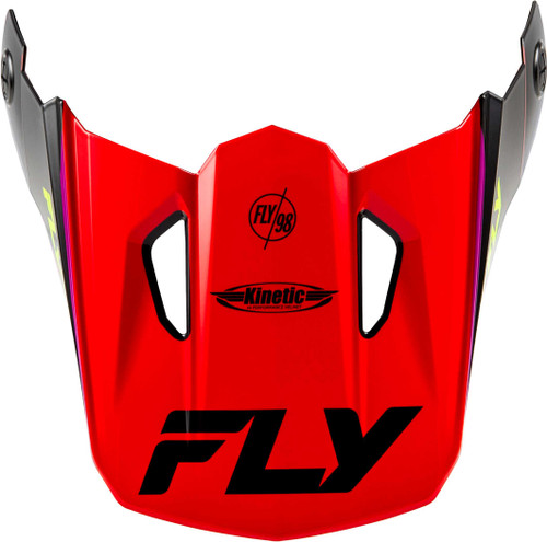 FLY RACING Kinetic Rally Helmet Visor Red/Black/White Xl/2X 73-8695