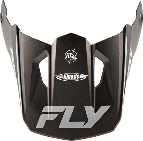 FLY RACING Kinetic Rally Helmet Visor Matte Grey/Black/White Xl/2X 73-8692