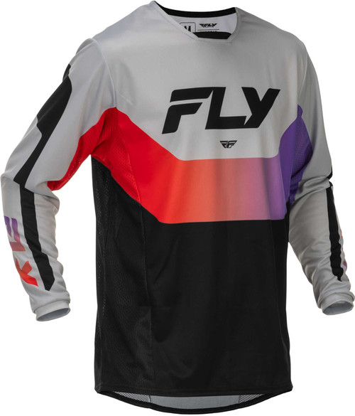 FLY RACING Kinetic Jersey Grey/Red/Purple/Black Xl 379-423X