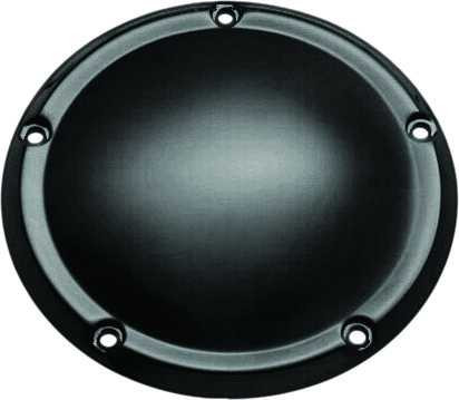 HARDDRIVE Smooth Derby Cover Satin Black Touring 16-Up 302901