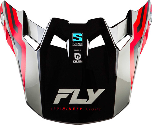 FLY RACING Formula S Carbon Byte Visor Red Carbon/Red/Grey Yl/Sm 73-4451VS