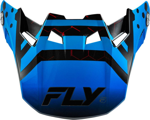 FLY RACING Formula Cc Tektonic Visor Black/Blue/Red Yl/Sm 73-4334