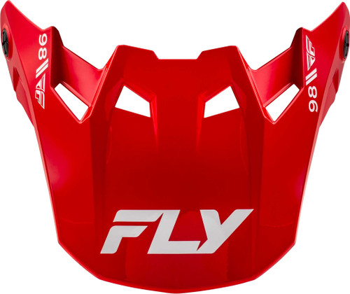 FLY RACING Formula Cc Objective Visor Red/White Yl/Sm 73-4355