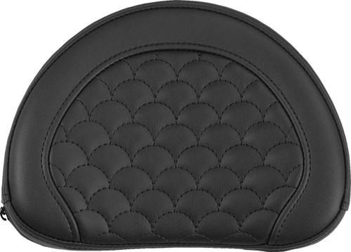 SADDLEMEN Contoured Sissy Bar Pad - Dragon Scale - Black Stitch 051320900