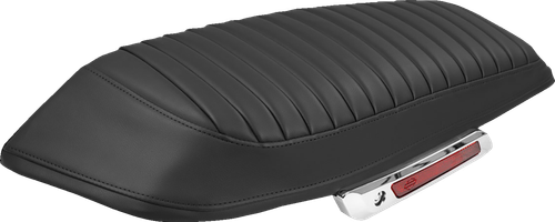 SADDLEMEN Saddlebag Lid Covers - Tri-Gripper - Orange Stitch - FLH/FLT '23-'25 L870-23-21103