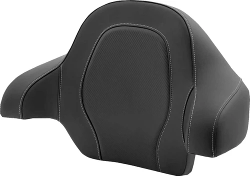 SADDLEMEN Tour-Pak Backrest Pad - Lattice Stitch - Black Stitch - FL '14-'25 814-07-20700
