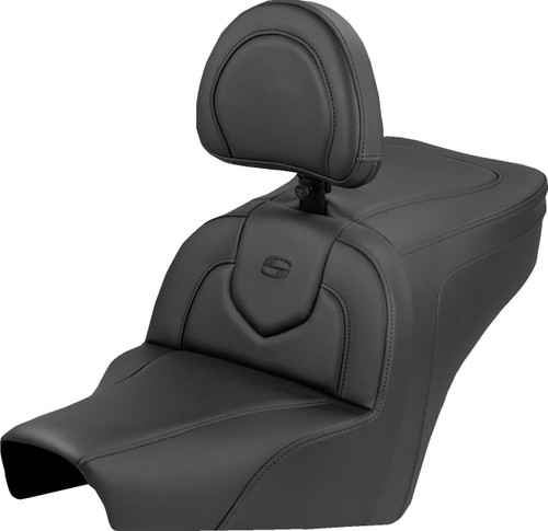 SADDLEMEN Roadsofa Seat - Plain - With Backrest - BMW R18 '22-'25 B22-07-187BR