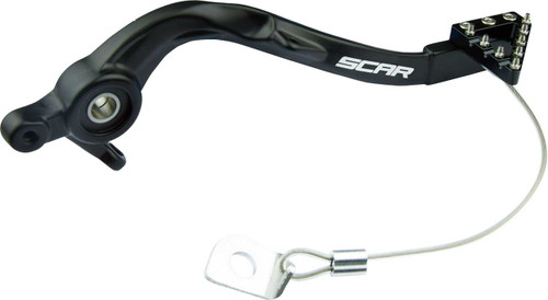 SCAR RACING Rear Brake Pedal - Black - KTM/Husqvarna/Gas Gas RBP506BK