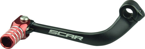 SCAR RACING Shift Lever - Black/Red - Honda CRF 110F GSL194