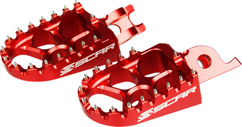 SCAR RACING Evolution Foot Pegs - Red - Honda/Kawasaki S3515R