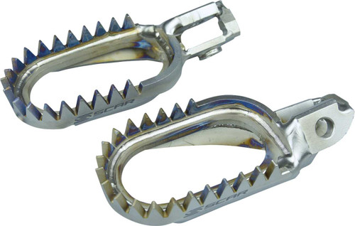 SCAR RACING Anti-Mud Foot Pegs - Titanium - KTM/Husqvarna/Gas Gas S5518AM