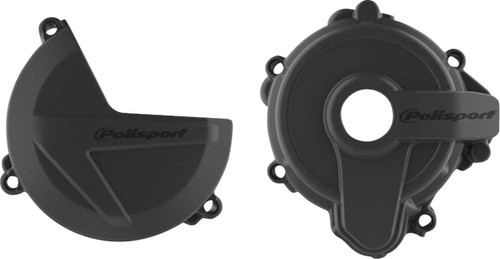 POLISPORT Clutch/Ignition Protection Kit - Black - Sherco 91004