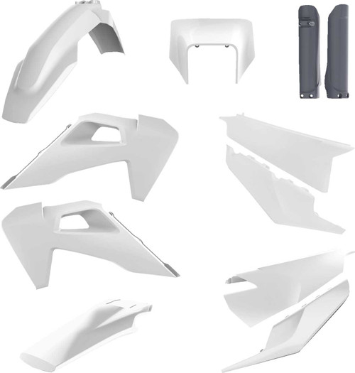 POLISPORT Full Body Kit - Black/White OEM '22 - Husqvarna - FE/TE '20-'23 91105