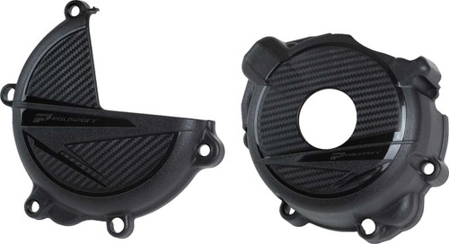 POLISPORT Clutch/Ignition Protection Kit - Black - Suzuki 91319