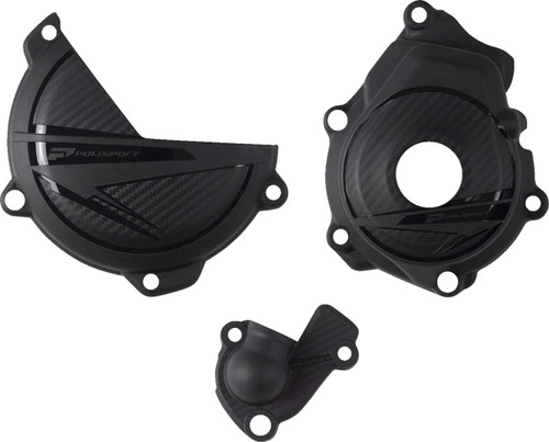 POLISPORT Clutch/Ignition Protection Kit - Black - Husqvarna/KTM 91370