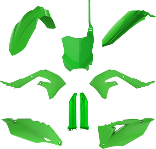 POLISPORT Full Body Kit - Green OEM '05 - Kawasaki - KX '19-'24 91497