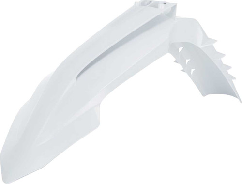 POLISPORT Front Fender - White - KTM - EX/SX/XC '23-'26 8685700002