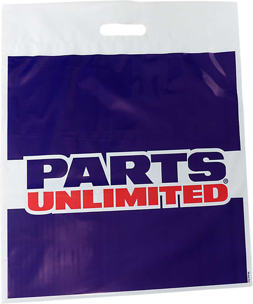 PARTS UNLIMITED Shopping Bags - 2 mil - 100 Pack