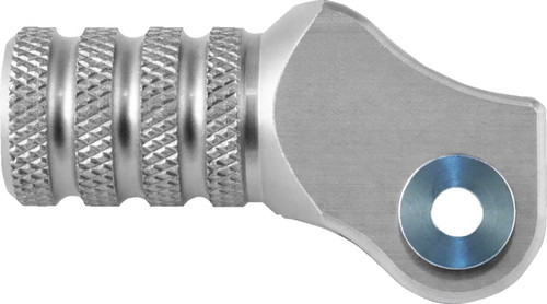 MOOSE OFFROAD Knurled Shift Lever Tip - 10 mm - Silver