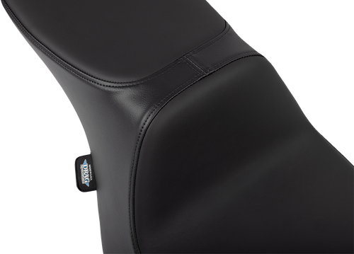 DRAG SPECIALTIES SEATS Predator 2-Up Seat - Solar Leather - Smooth - w/o Backrest - FLT/FLH '23-'24