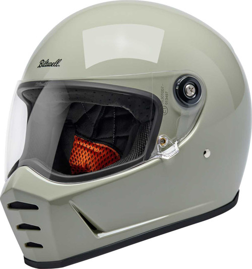 BILTWELL Lane Splitter Helmet - Gloss Chalk - Small 1004-196-502