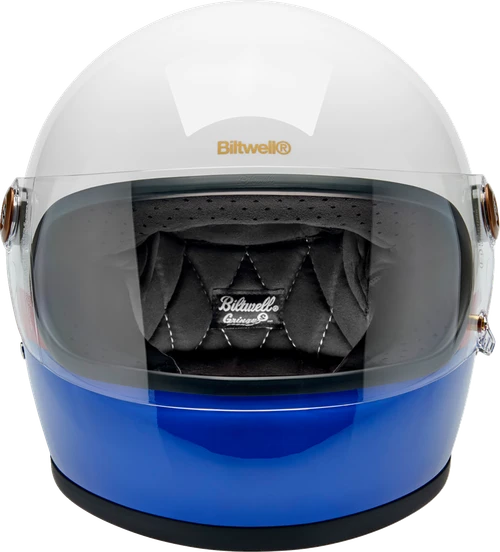 BILTWELL Gringo S Helmet - Apex - White/Red/Blue - Medium 1003-5124-503