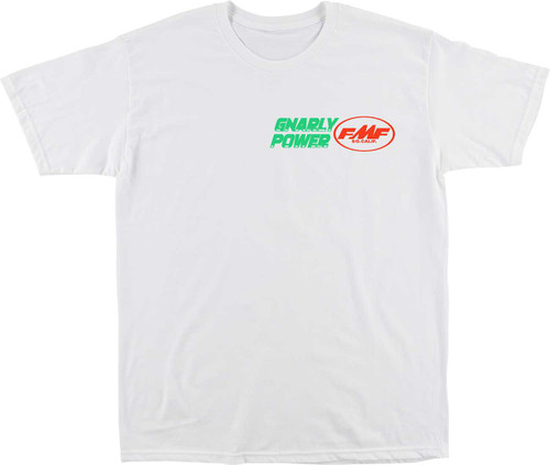FMF Gnarly Power T-Shirt - White - XL SP26118900WHTXL