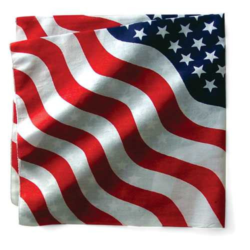 BOBSTER Bandanna 100% Cotton Usa Wavy Premium 22 X 22 In. B005