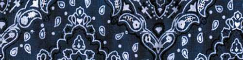 BOBSTER Cooldanna 100% Cotton Paisley Navy DC111