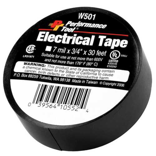 PERFORMANCE TOOL Electrical Tape 3/4 X 30 W501