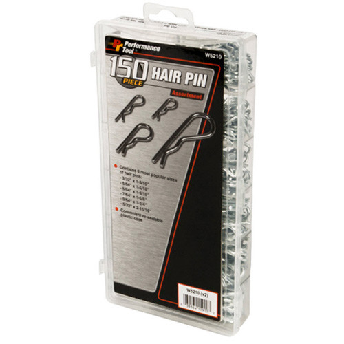 PERFORMANCE TOOL Hair Pin Assortment 150 Pieces W5210