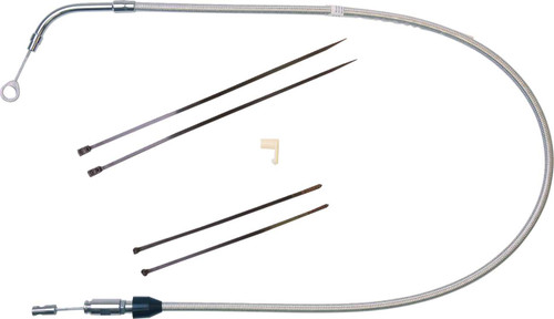MAGNUM SHIELDING Polished Stainless Quick Connect Upper Clutch Cable - 41" 52352HE