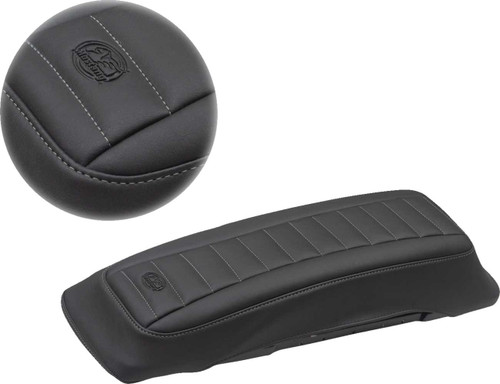 MUSTANG Saddlebag Lid Covers - Black/Gunmetal Gray - FL '93-'13 77637GM