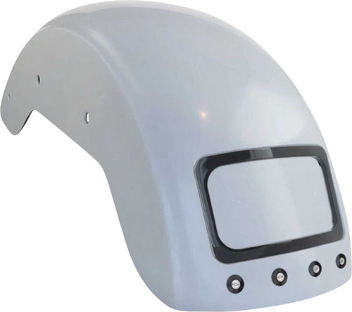 PAUL YAFFE BAGGER NATION The Fix Rear Fender - Black Frame Plate - Thunder Bolts - HD Softail PYO:CRF-M8ST-LR-LB-B