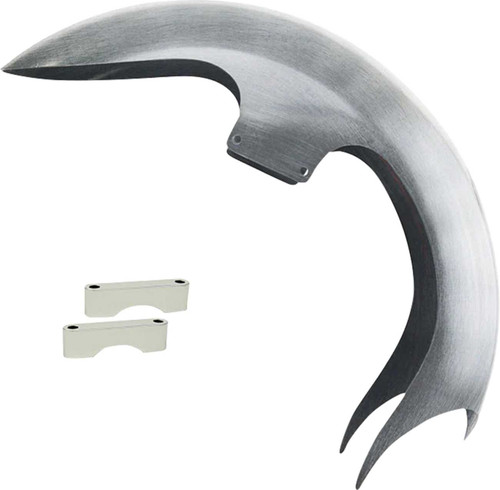 PAUL YAFFE BAGGER NATION Talon Front Fender - 21" Wheel - With Chrome Adapters - HD Touring PYO:TALON21-13E-C