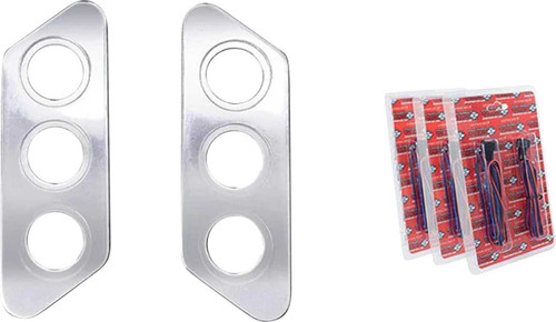 PAUL YAFFE BAGGER NATION Thunder-Pod Taillight Kit - Slanted - Chrome PYO:TSLP-C