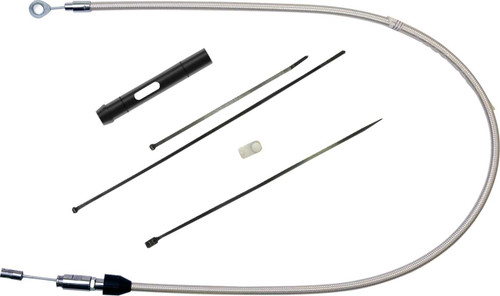MAGNUM SHIELDING Polished Stainless Quick Connect Upper Clutch Cable - 34" 5234HE