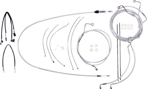 MAGNUM SHIELDING Sterling Chromite II Designer Handlebar Installation Kit - 18"-20" - '21-'22 FLHR 3871223