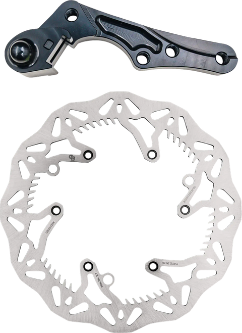 GBRAKES Brake Rotor Kit With Bracket - Solid Mount - 280 mm GBDOS222