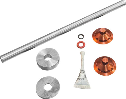 PAUL YAFFE BAGGER NATION Axle Cover Kit - Y-Axle Rod - Front - Standard/12 Point - Orange PYO:YTPR-18L-OR
