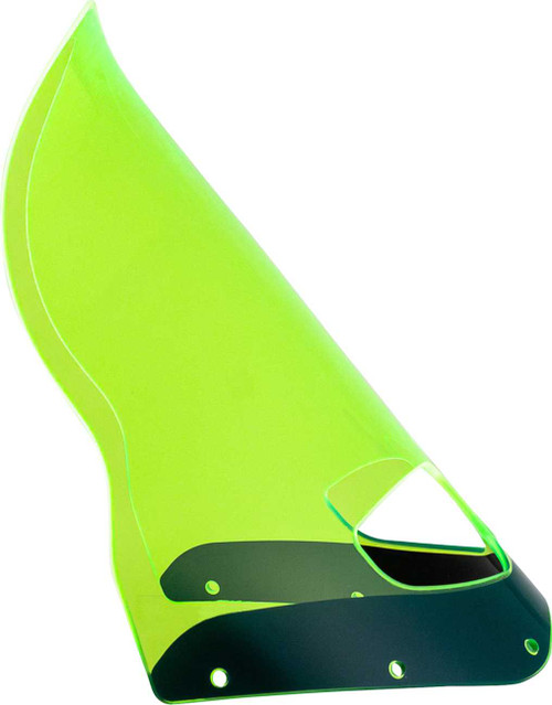 KLOCK WERKS Ice Flare Windshield - 15" - Green Ice - Road Warrior Fairing KWW-06-0617